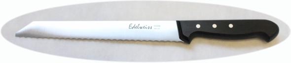 Kitchen bread knife blade POM 1080 cm. 22 Edelweiss