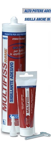 Sigillante adesivo Multifiss trasparente cartuccia 290 ml.