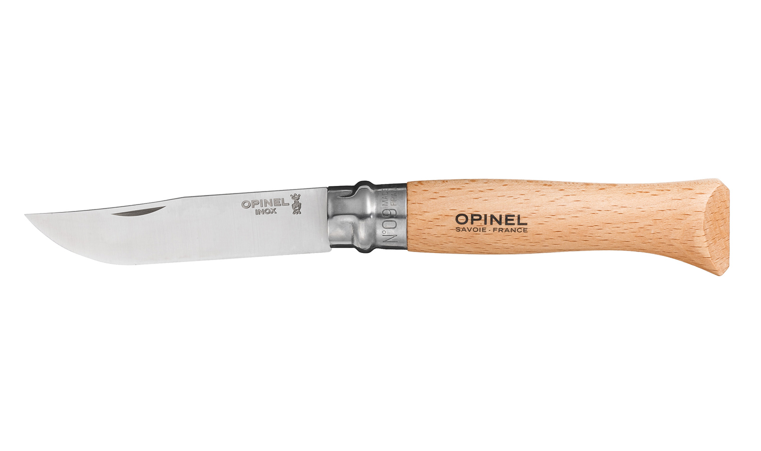 Opinel knife model virobloc n.9 stainless steel blade mm.90