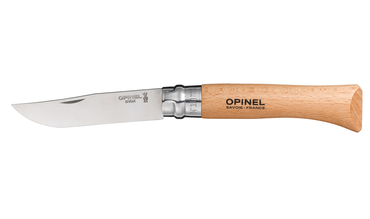 Opinel knife model virobloc n.10 stainless steel blade mm.100