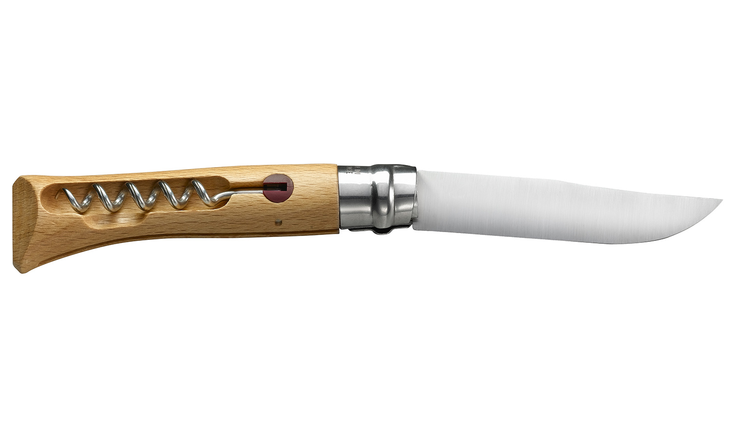 Opinel knife virobloc n.10 stainless steel mm.100 corkscrew